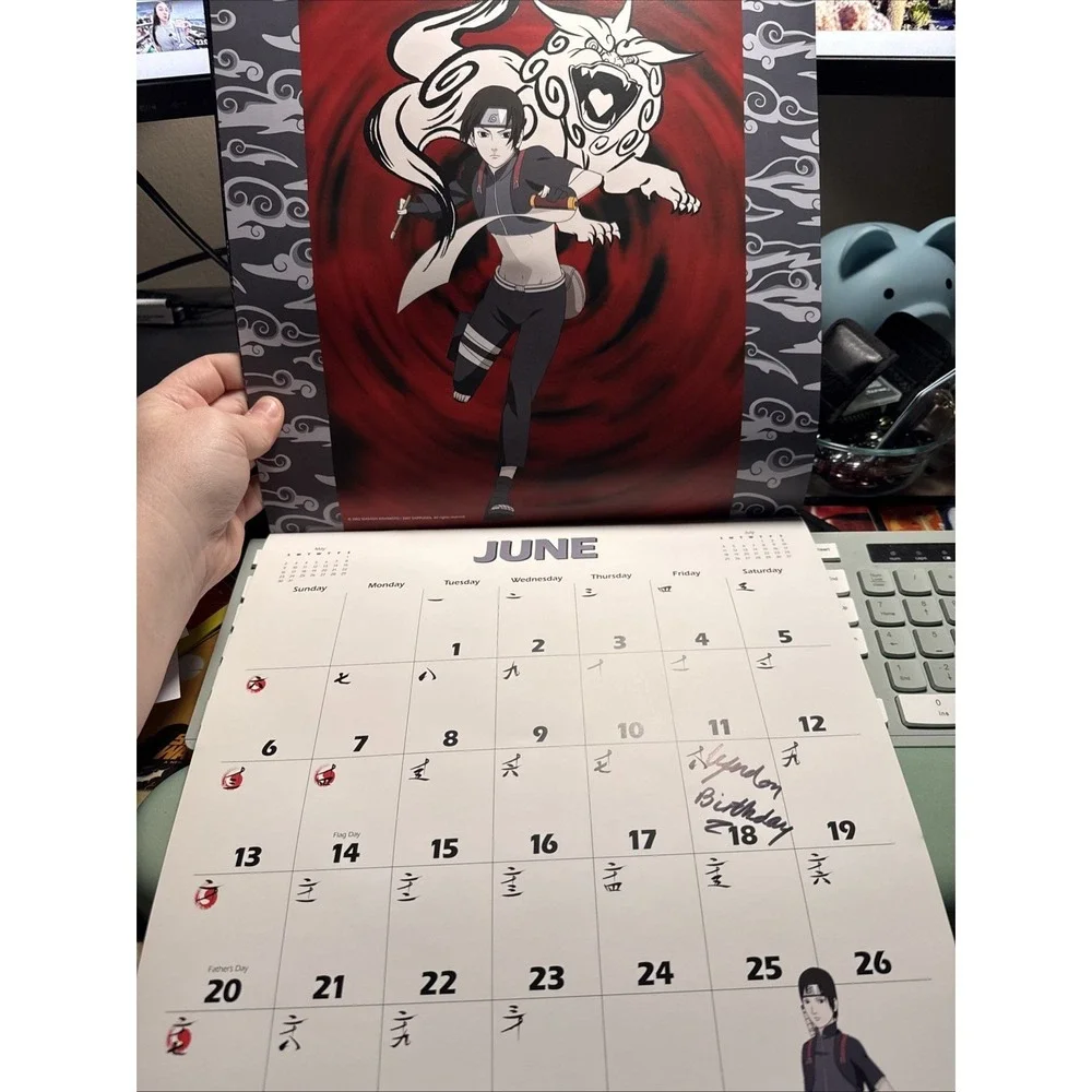 2010 Naruto Shippuden Calendar  Used